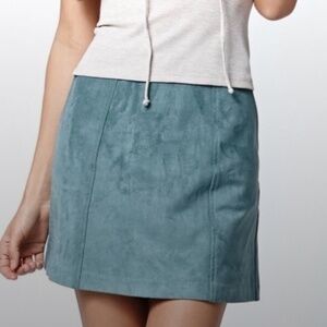 Kendall & Kylie Faux Suede Mini Skirt
